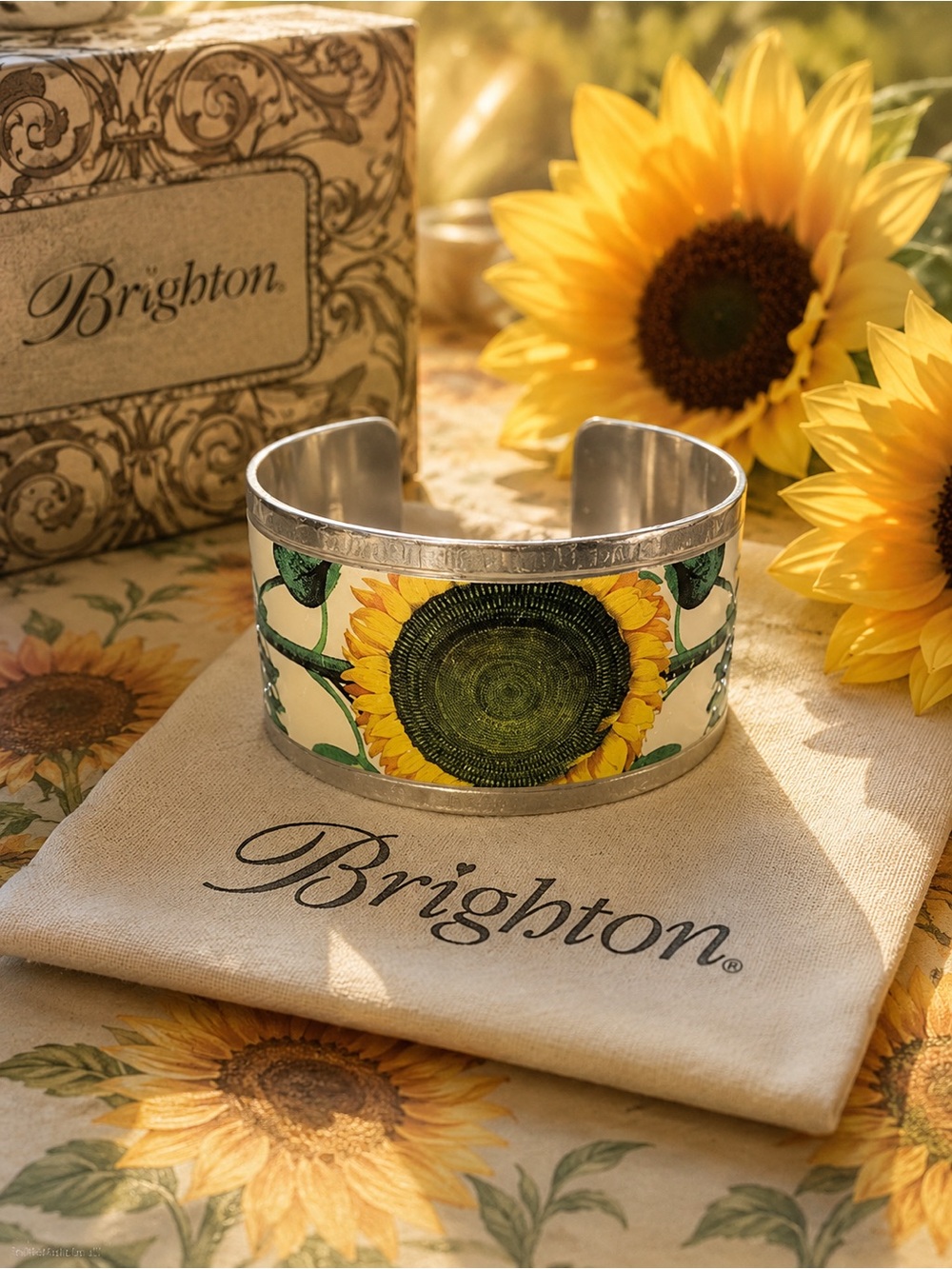 Brighton sunflower Cuff bracelet